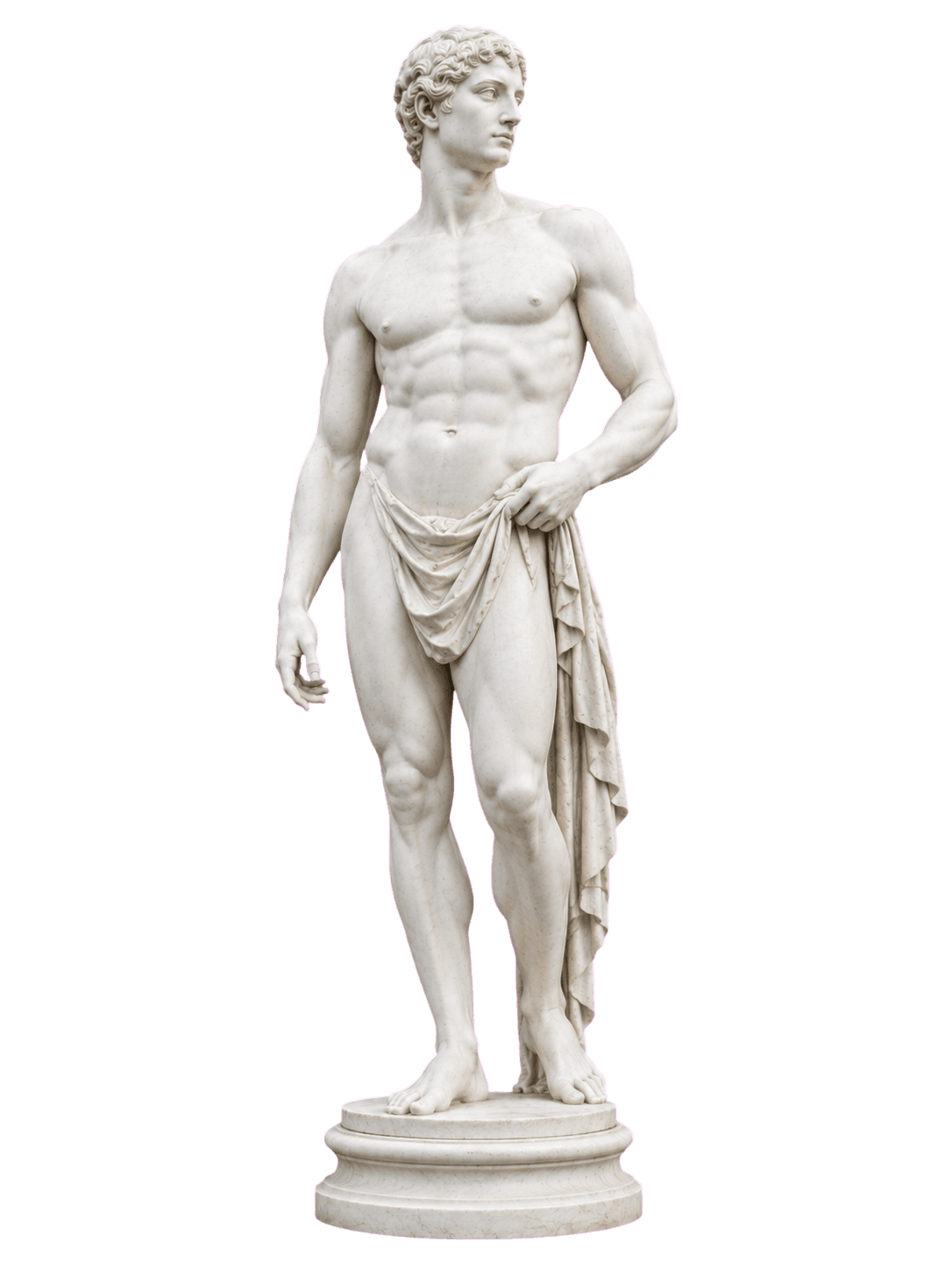 Greek statue in marble
